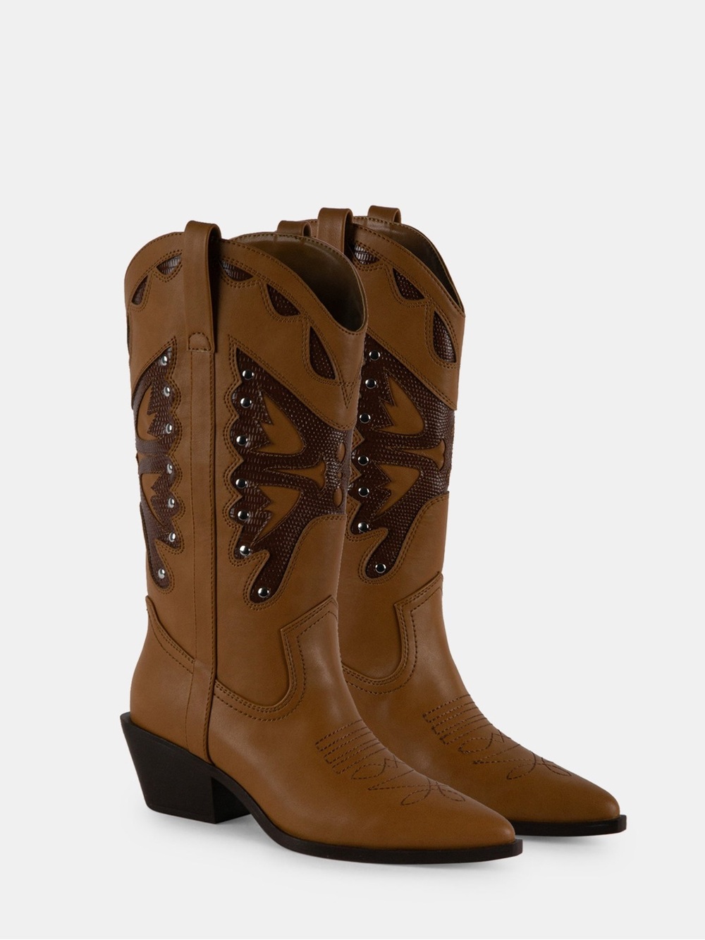 ♥️♥️ Madden Girl Women's Saloonn Novelty Cowboy Boots - Mid Calf Boots